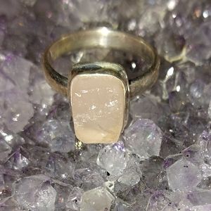 Raw Rose Quartz Ring